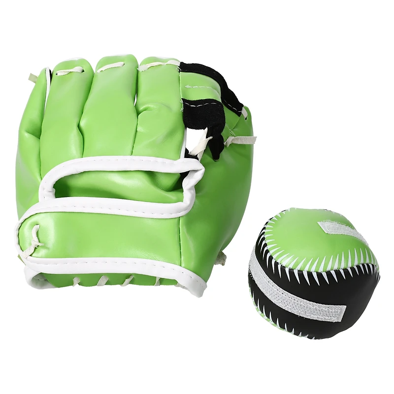 Sport Grip Velcro® Baseball Glove & Ball Beginner's Set