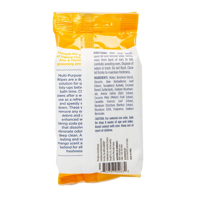 Arm & Hammer™ Multi-Purpose Pet Wipes 25-Count