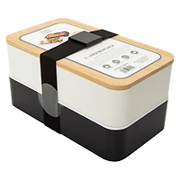 2-Layer Bento Box With Utensils 7.25in x 4in