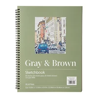 Grey & Brown Sketchbook 9in x 12in