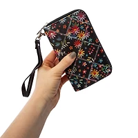 Printed Zipper Wallet 6in