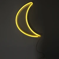 Neon LED Moon Wall Light