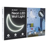 Neon LED Moon Wall Light