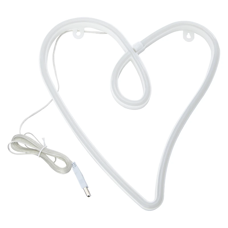 Neon LED Heart Wall Light