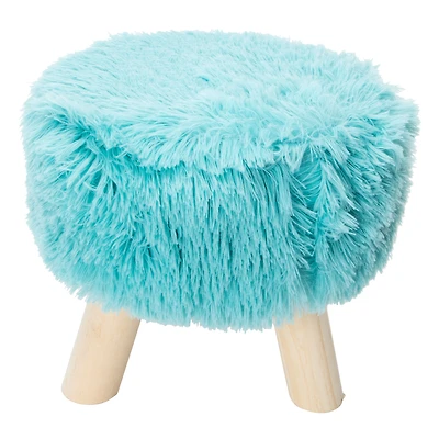 Furry Stool 10.43in x 10.24in Five Below
