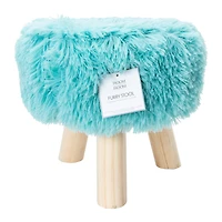 Furry Stool 10.43in x 10.24in Five Below