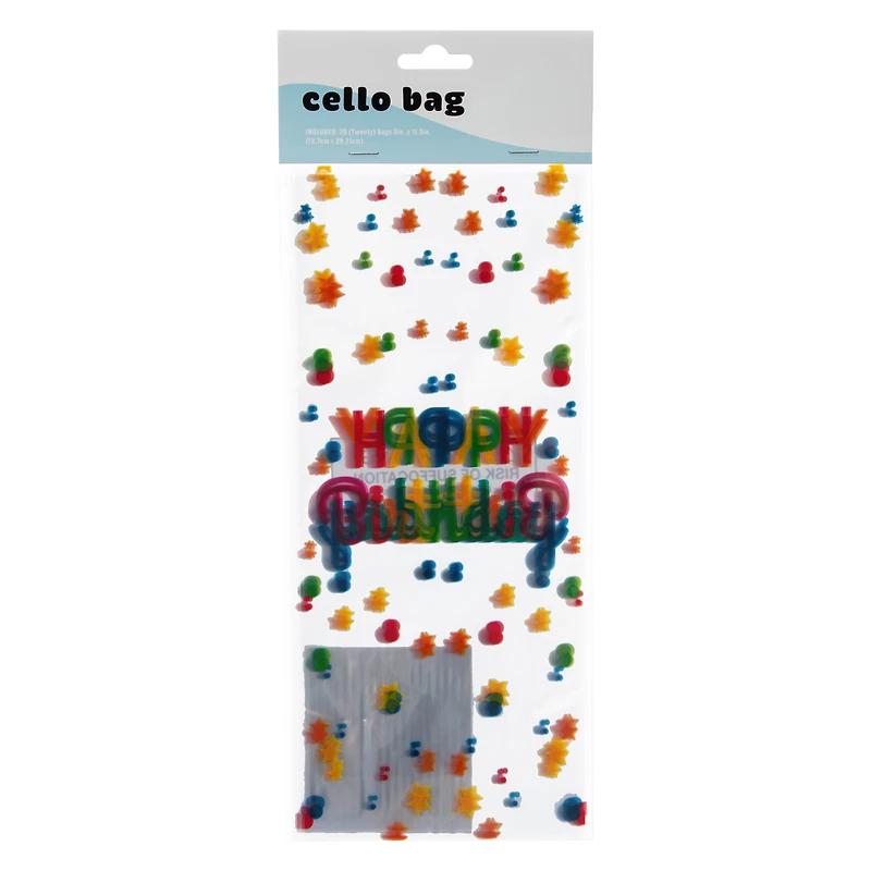 Party Favor Cello Bags 20-Count