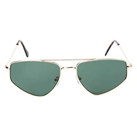 Mens Metal Triangle Aviator Sunglasses