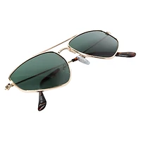 Mens Metal Triangle Aviator Sunglasses