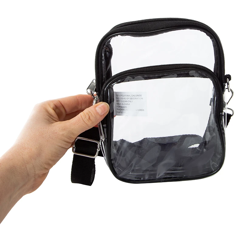 Clear Crossbody Bag 5.5in x 7.5in