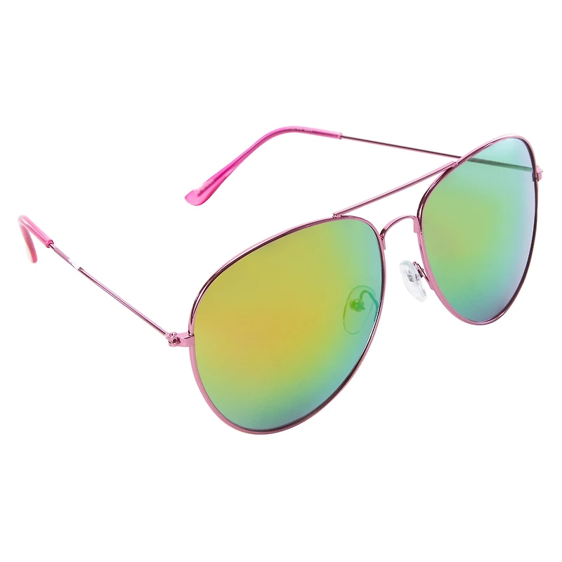 Ladies Mirror Aviator Sunglasses