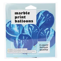 Marble Print Balloons 5-Count