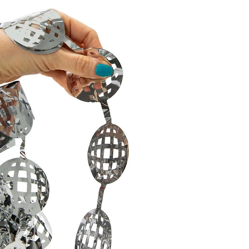 Silver Disco Ball Backdrop 48in x 60in