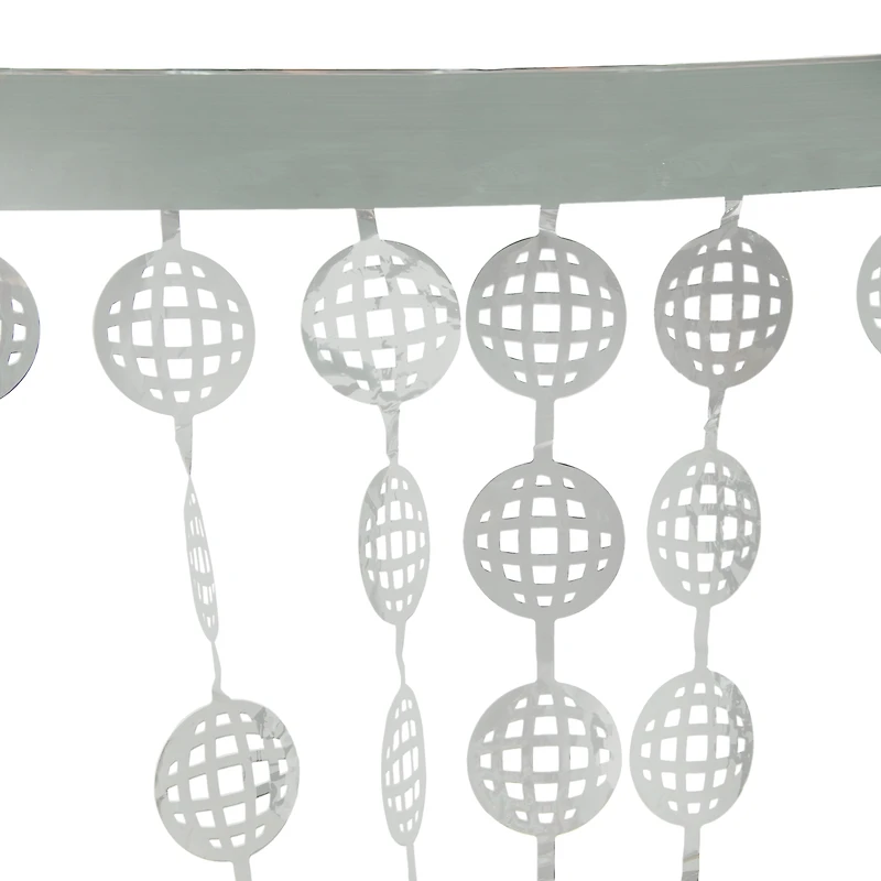 Silver Disco Ball Backdrop 48in x 60in