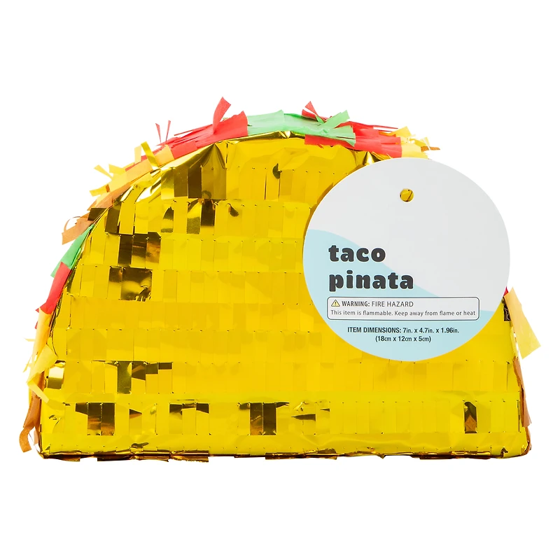 Mini Taco Pinata 7in x 5.9in
