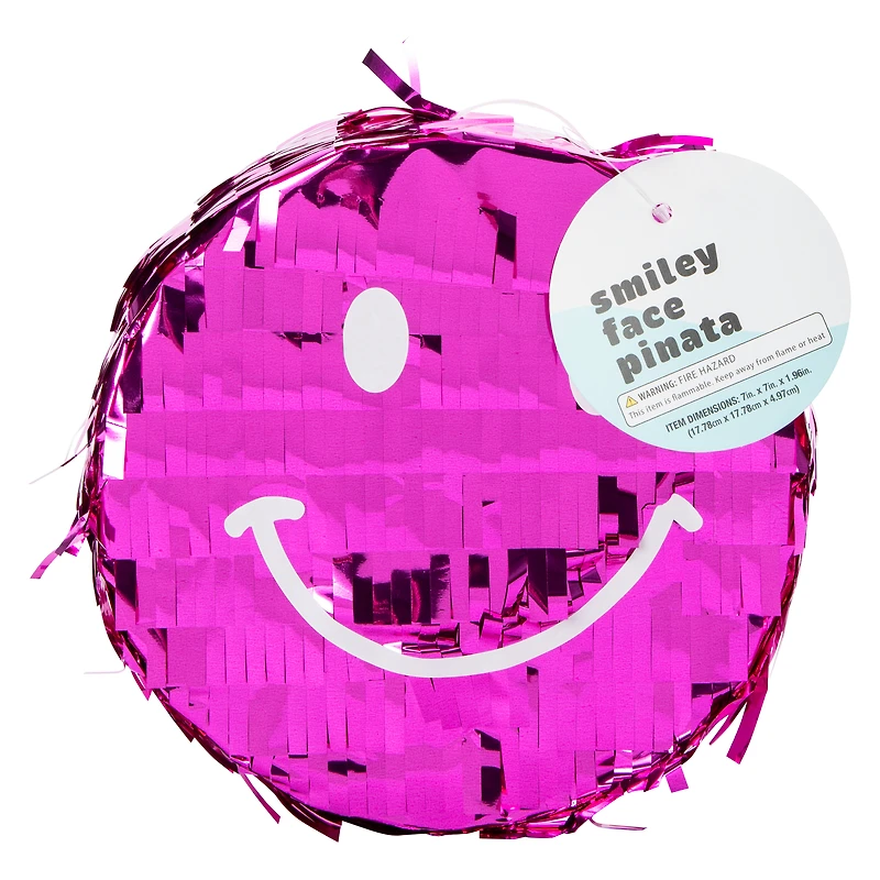 Mini Happy Face Pinata 7in