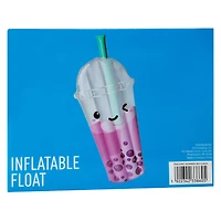 Inflatable Bubble Tea Pool Float 61.42in x 22.05in
