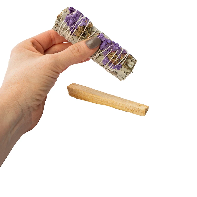 Organic Wildflower & Palo Santo Smudge Stick Set 2-Count
