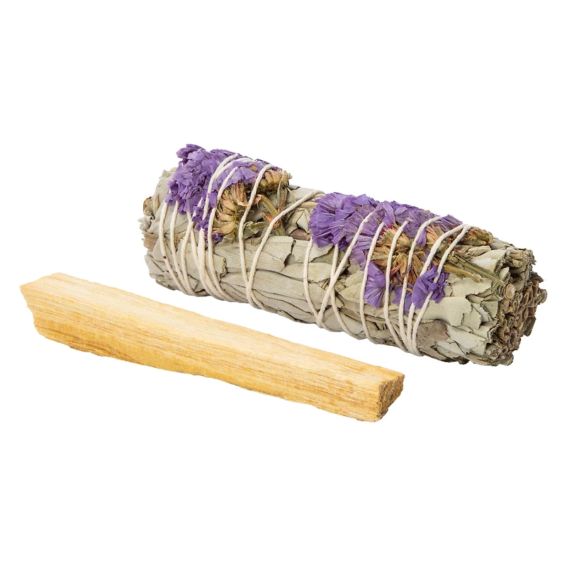 Organic Wildflower & Palo Santo Smudge Stick Set 2-Count