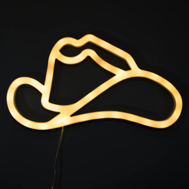 Cowboy Hat LED Wall Light 9.9in x 5.5in