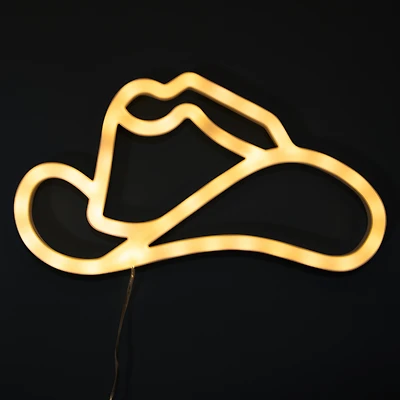 Cowboy Hat LED Wall Light 9.9in x 5.5in