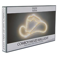 Cowboy Hat LED Wall Light 9.9in x 5.5in