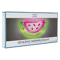 LED Acrylic Watermelon Light 10.5in x 5.4in
