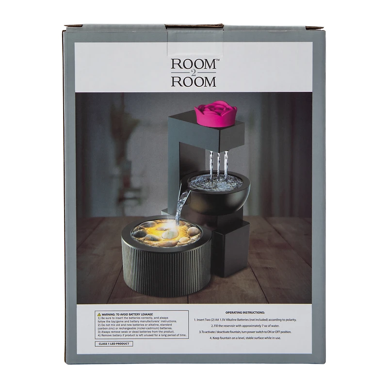 Lotus LED Water Fountain 4.65in x 6.6in