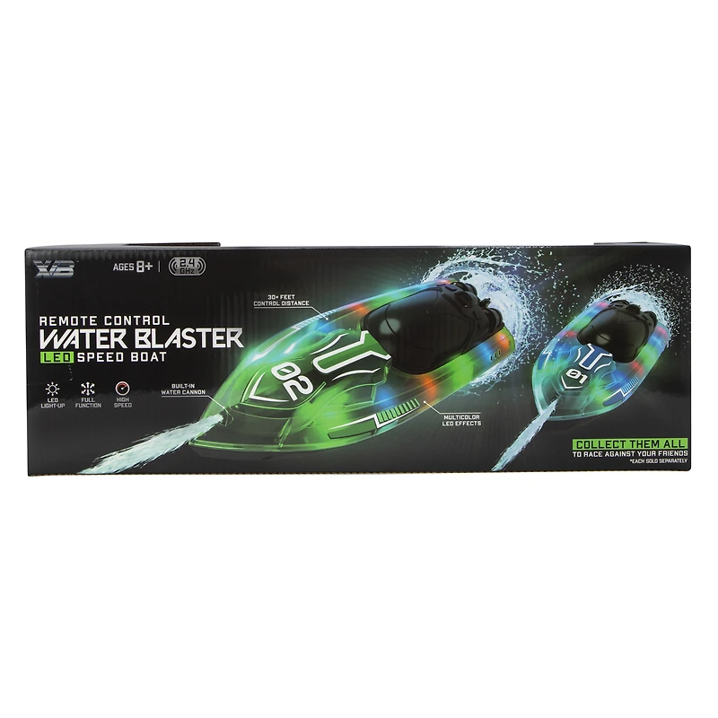 Remote Control Water Blaster LED Speed Boat