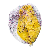 Happy Face Glitter Beach Ball 15in