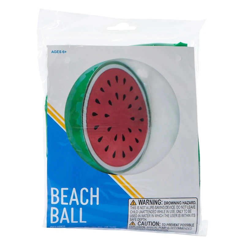 Watermelon Beach Ball 15in