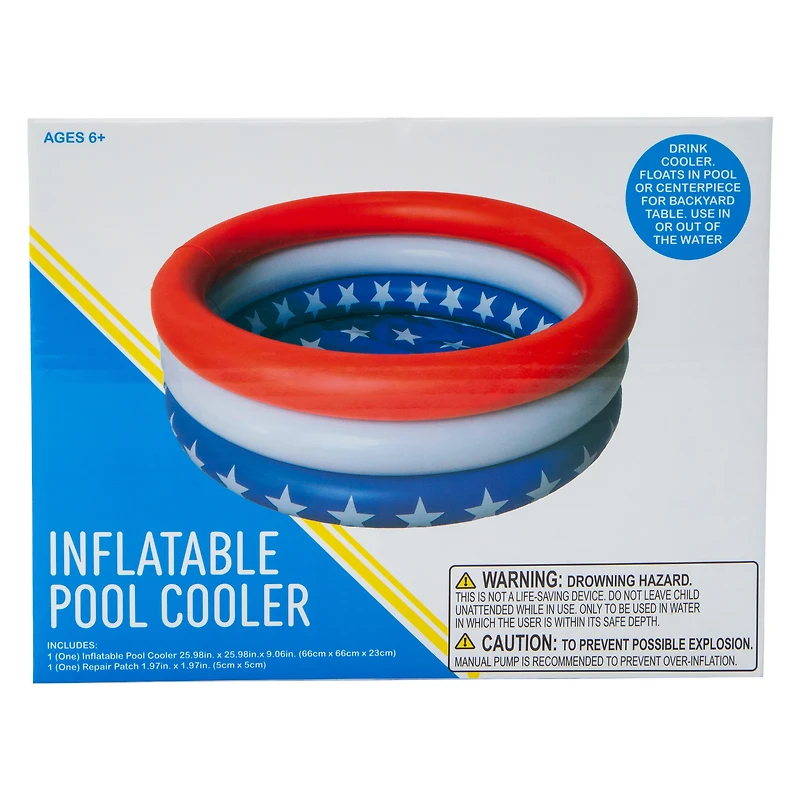 Americana Inflatable Pool Cooler 25.98in x 9.06in
