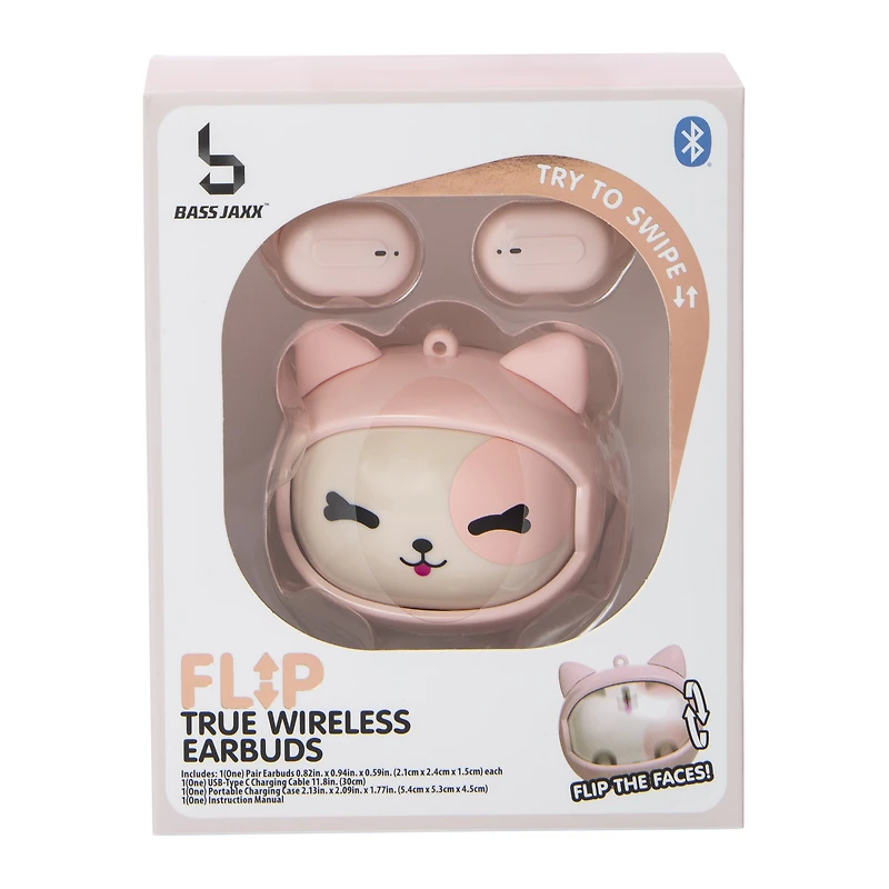 Flip True Wireless Bluetooth® Earbuds With Mic