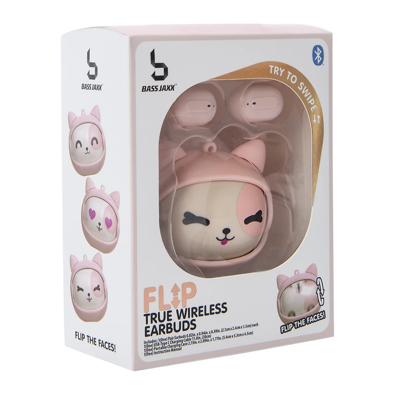 Flip True Wireless Bluetooth® Earbuds With Mic