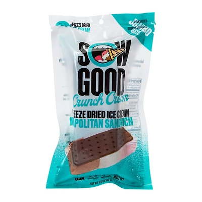 Sow Good Crunch Cream Freeze Dried Ice Cream Neapolitan Sandwich 1.6oz