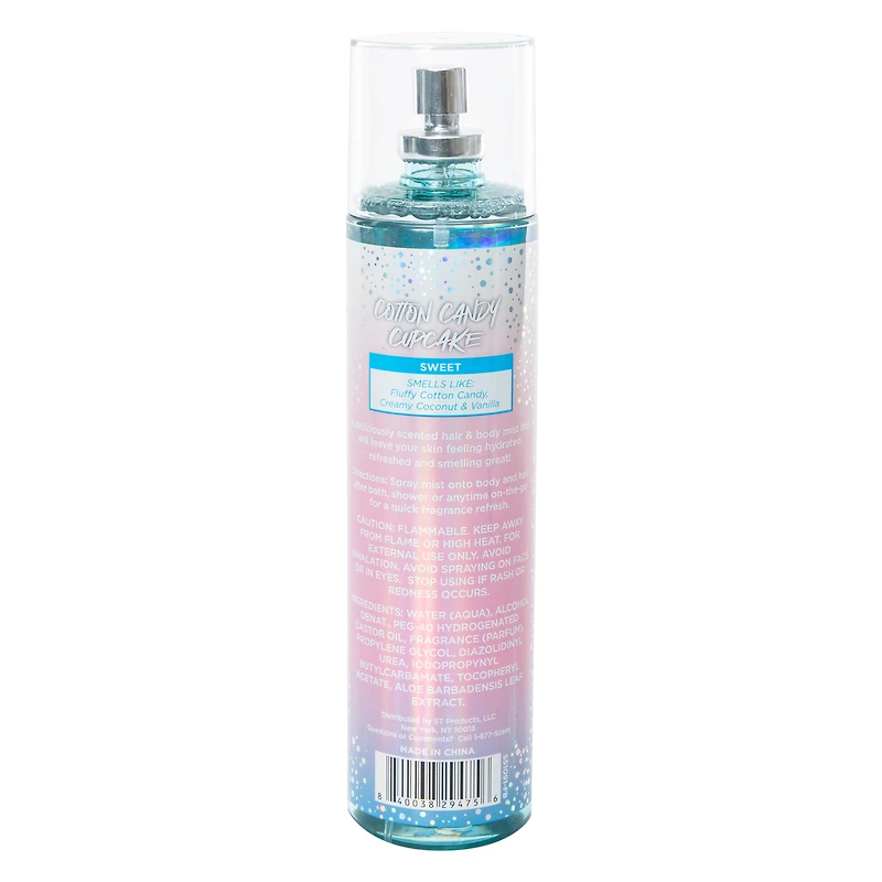Cotton Candy Cupcake Hair & Body Fragrance Mist 7oz