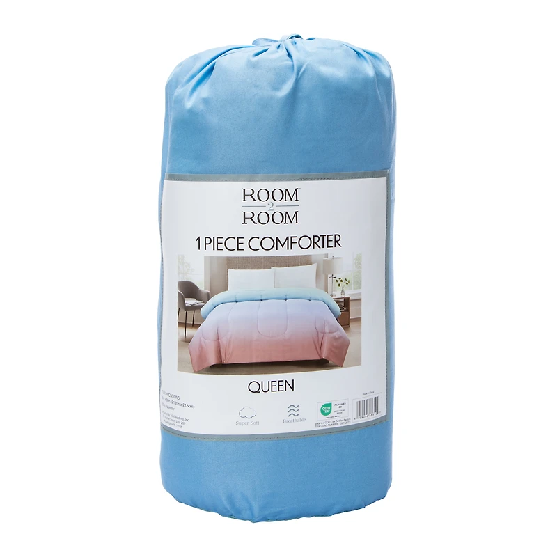 Queen Size Comforter - Rainbow Ombre