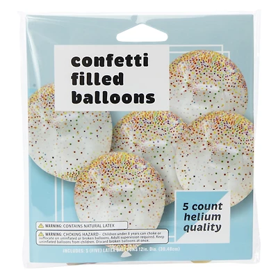Confetti Filled Balloons 5-Count
