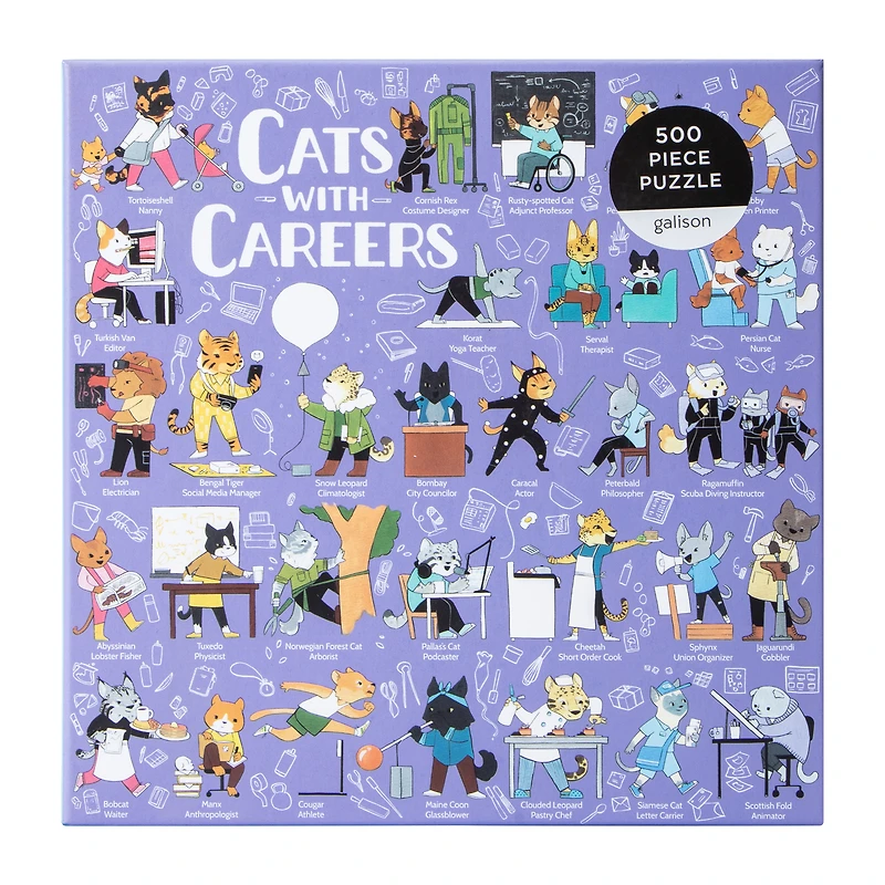 Cats With Careers Puzzle 500-Piece