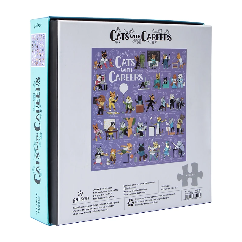 Cats With Careers Puzzle 500-Piece