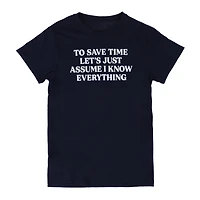 'I Know Everything' Graphic Tee
