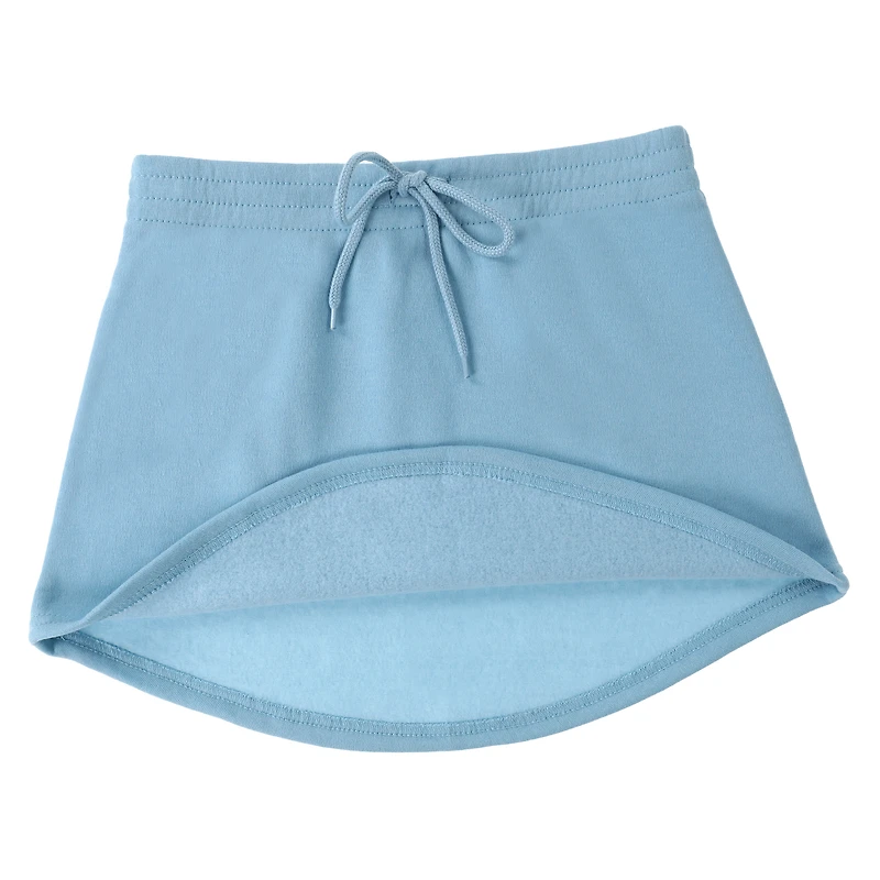 Fleece Drawstring Mini Skirt