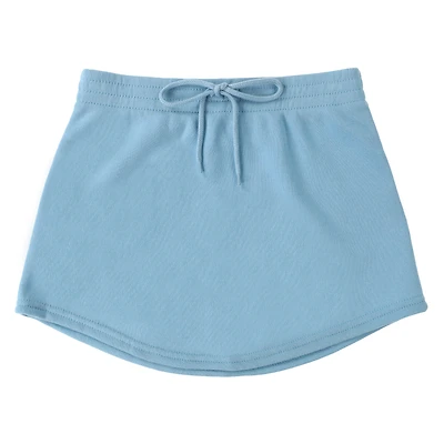Fleece Drawstring Mini Skirt