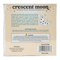 Crescent Moon Cone Incense Burner Kit 11-Piece