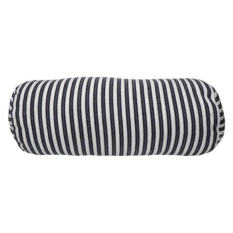 Striped Outdoor Bolster Pillow 18in x 7in