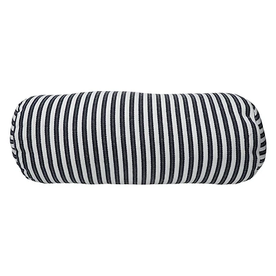Striped Outdoor Bolster Pillow 18in x 7in