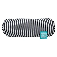 Striped Outdoor Bolster Pillow 18in x 7in