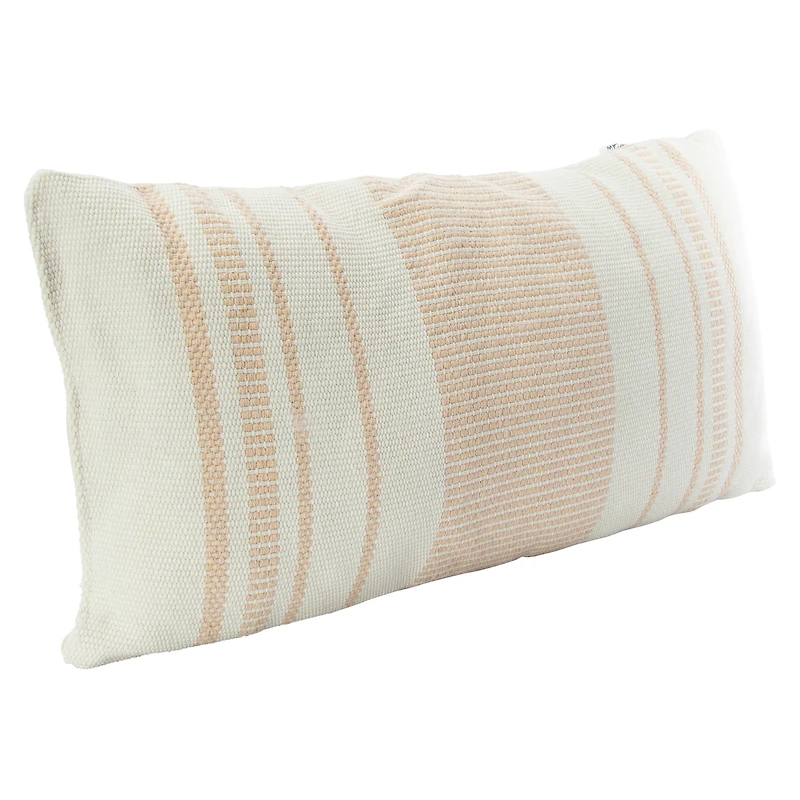 Striped Outdoor Throw Pillow 20in x 10in