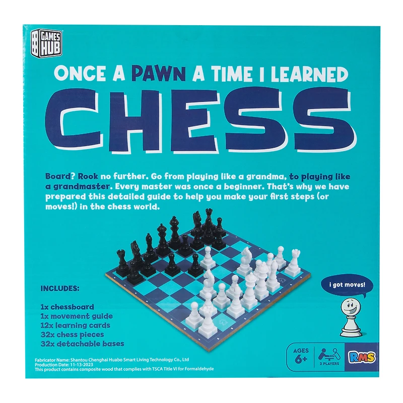 Once A Pawn A Time I Learned Chess Beginners Chess Game