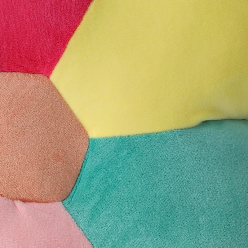 Rainbow Daisy Flower Throw Pillow 16in x 16in